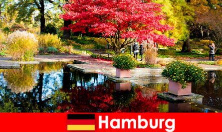 Хамбург пристанищен град с големи паркове за релаксираща почивка