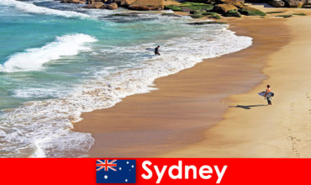 Сърфиращите туристи се наслаждават на най -добрия удар в Сидни, Австралия