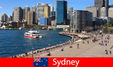 Панорамна гледка към целия град Сидни в Австралия за посетители от цял ​​свят