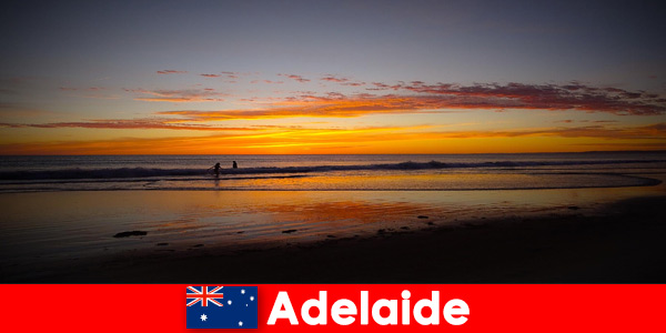 Страхотните плажове в Аделаида, Австралия, завършват вечерта